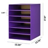 Adiroffice 6-Shelf Organizer for Schools and Offices, Purple, PK2 ADI501-06-PUR-2pk